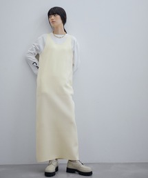 ADAM ET ROPE'（アダムエロペ）の「【セットアップ対応】ニットジャンパースカート（ワンピース）」