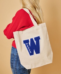 【MADE IN USA】Vintage Letterd patch tote bag / ヴィンテージ レタード パッチ トートバッグ