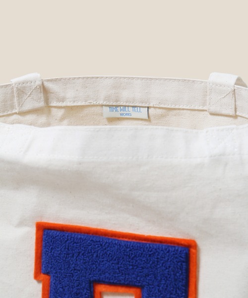 【MADE IN USA】Vintage Letterd patch tote bag / ヴィンテージ レタード パッチ トートバッグ（トートバッグ）｜TIME WILL TELL WORKS（タイムウィルテルワークス）