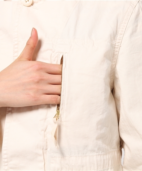 DISCOAT（ディスコート）の「【Discoat】ミリタリージャケット（ミリタリージャケット・レディース・アイボリー/カーキ・LARGE/MEDIUM）」の14枚目の写真