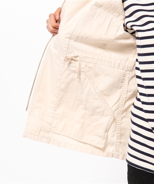 DISCOAT（ディスコート）の「【Discoat】ミリタリージャケット（ミリタリージャケット・レディース・アイボリー/カーキ・LARGE/MEDIUM）」の8枚目の写真