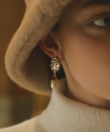 EIMY ISTOIRE | コインモチーフパールイヤリング(イヤリング)