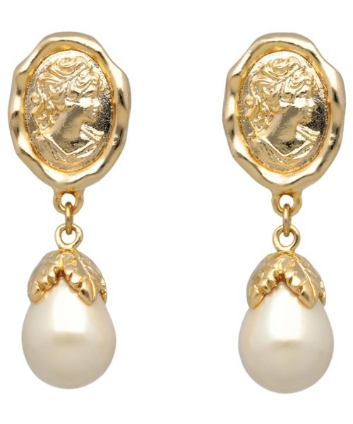 EIMY ISTOIRE（エイミーイストワール）の「コインモチーフパールイヤリング（イヤリング・レディース・ゴールド・FREE）」の3枚目の写真