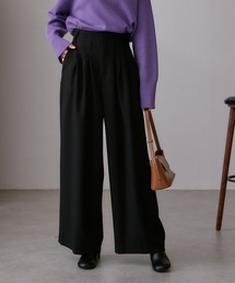 ボリュームタックワイドパンツ