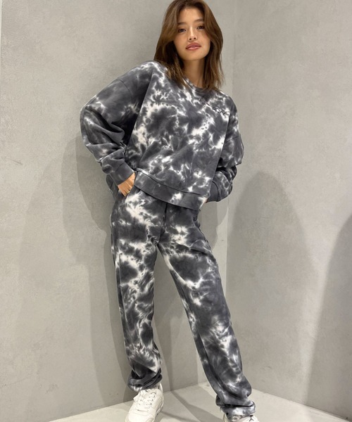 ROXY(ロキシー)の「TIEDIE PANTS/ロキシースウェットパンツ(スウェットパンツ・レディース・ブラック/ネイビー・LARGE/MEDIUM)」の3枚目の写真