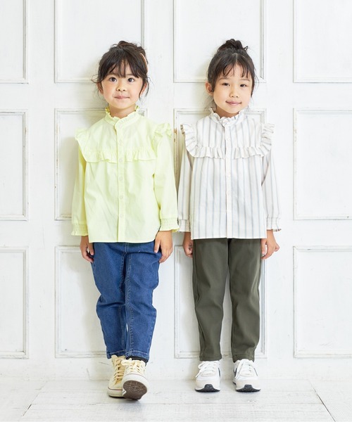 MAKE YOUR DAY（メイクユアデイ）の「スーパーストレッチリボンパンツ■80～140cm（その他パンツ・キッズ・ベージュ/ピンク/カーキ/ブラック・110/120/130/140/90/100/80）」の8枚目の写真