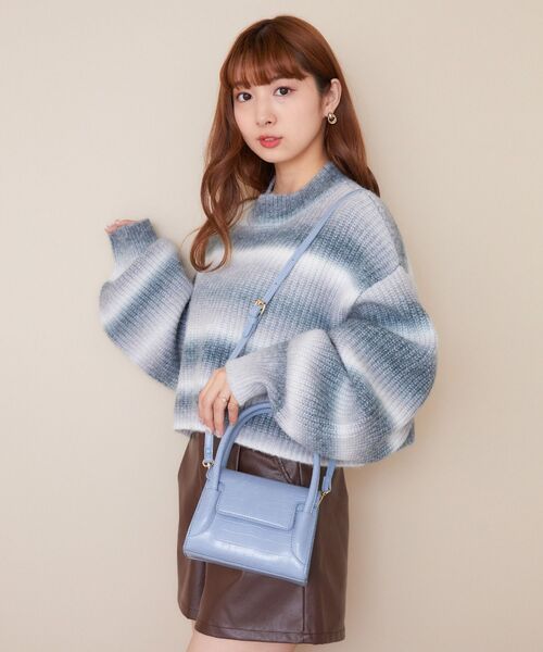 ems excite(エムズエキサイト)の「2wayフラップバッグ(ショルダーバッグ・レディース・ブラック/ブラウン/ブルー・ONE SIZE)」の12枚目の写真