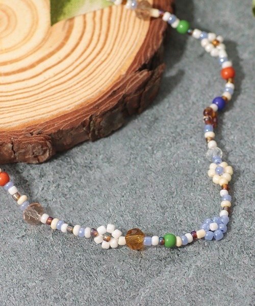 チチカカ（チチカカ）の「フラワービーズネックレス（ネックレス・レディース・カラフル/その他1/その他2・FREE）」の3枚目の写真