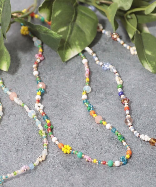 チチカカ（チチカカ）の「フラワービーズネックレス（ネックレス・レディース・カラフル/その他1/その他2・FREE）」の4枚目の写真