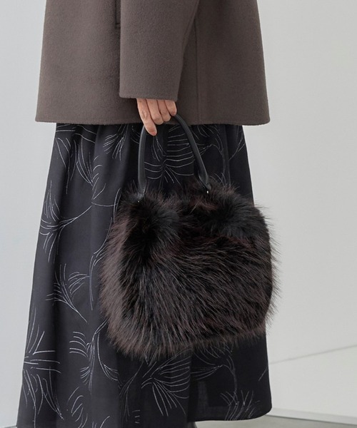 LAUTREAMONT（ロートレアモン）の「eco furポーチバッグ（ハンドバッグ・レディース・ブラウン系その他・FREE）」の16枚目の写真