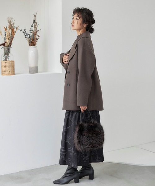 LAUTREAMONT（ロートレアモン）の「eco furポーチバッグ（ハンドバッグ・レディース・ブラウン系その他・FREE）」の9枚目の写真