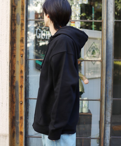 ROOPTOKYO（ループトウキョウ）の「【UNITED ATHLE】12.7オンス ヘヴィーウェイト スウェット フルジップ パーカー（パーカー・メンズ・ミックスグレー/ブラック/ネイビー・M/S/XL/L）」の4枚目の写真