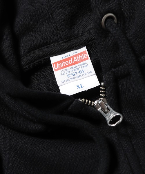 ROOPTOKYO（ループトウキョウ）の「【UNITED ATHLE】12.7オンス ヘヴィーウェイト スウェット フルジップ パーカー（パーカー・メンズ・ミックスグレー/ブラック/ネイビー・M/S/XL/L）」の8枚目の写真