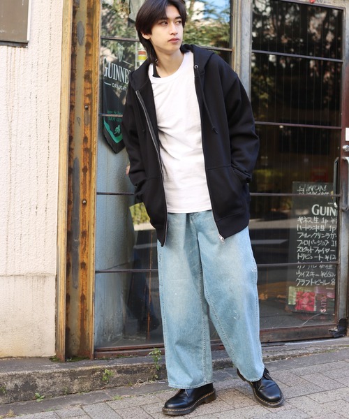 ROOPTOKYO（ループトウキョウ）の「【UNITED ATHLE】12.7オンス ヘヴィーウェイト スウェット フルジップ パーカー（パーカー・メンズ・ミックスグレー/ブラック/ネイビー・M/S/XL/L）」の20枚目の写真