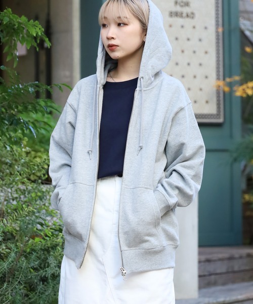 ROOPTOKYO（ループトウキョウ）の「【UNITED ATHLE】12.7オンス ヘヴィーウェイト スウェット フルジップ パーカー（パーカー・メンズ・ミックスグレー/ブラック/ネイビー・M/S/XL/L）」の16枚目の写真