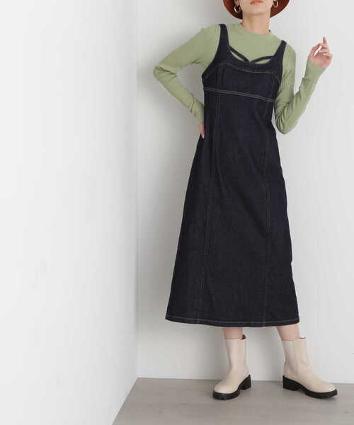 N.（N. Natural Beauty Basic）（エヌエヌナチュラルビューティーベーシック）の「◆アイラインビスチェデニムワンピース（ワンピース・レディース・ナチュラル/ワンウォッシュ・MEDIUM）」の19枚目の写真