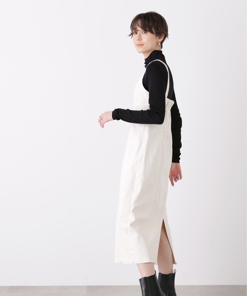 N.（N. Natural Beauty Basic）（エヌエヌナチュラルビューティーベーシック）の「◆アイラインビスチェデニムワンピース（ワンピース・レディース・ナチュラル/ワンウォッシュ・MEDIUM）」の10枚目の写真