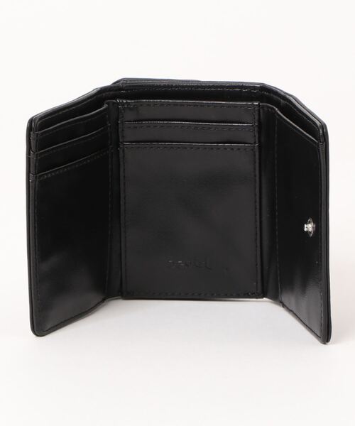 X-girl(エックスガール)の「【X-girl /エックスガール】 FAUX LETHER MINI WALLET(財布・レディース・ホワイト/ライトブルー/ブラック・FREE)」の6枚目の写真