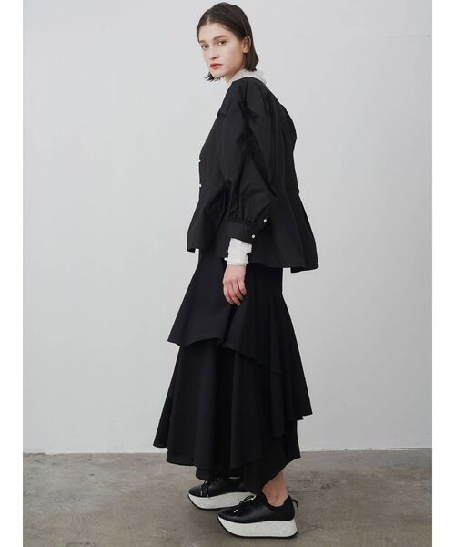 ELENDEEK(エレンディーク)の「ソフトペプラム2WAYブラウス(シャツ/ブラウス・レディース・オフホワイト/ブラック/ミント・FREE)」の15枚目の写真