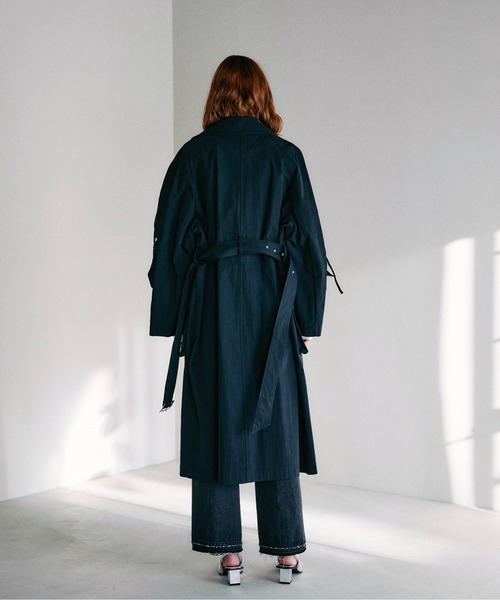 PRANK PROJECT(プランクプロジェクト)の「メニーポケットタクティカルコート/Many Pockets Tactical Coat(トレンチコート・レディース・ブラック/ピンク・FREE)」の12枚目の写真