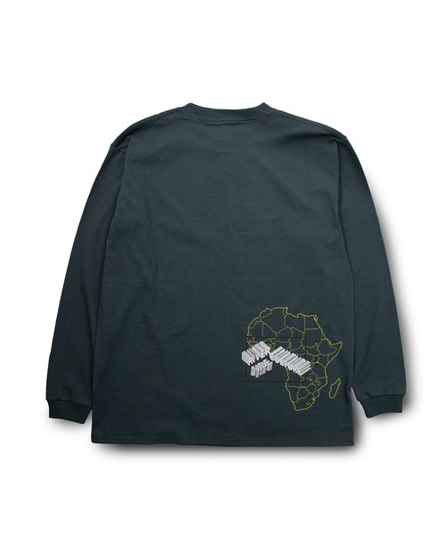 RIVER SIDE CULTURE(リバーサイドカルチャー)の「RIVER SIDE CULTURE/100%コットン RSCナイル川シンプルロゴ ロンT(M4)(Tシャツ/カットソー・メンズ・チャコールグレー/ダークグリーン・X-LARGE/LARGE/MEDIUM)」の7枚目の写真