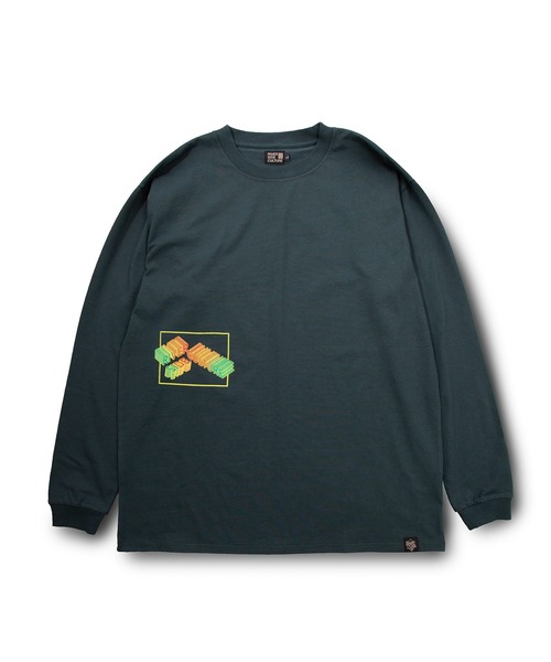 RIVER SIDE CULTURE(リバーサイドカルチャー)の「RIVER SIDE CULTURE/100%コットン RSCナイル川シンプルロゴ ロンT(M4)(Tシャツ/カットソー・メンズ・チャコールグレー/ダークグリーン・X-LARGE/LARGE/MEDIUM)」の8枚目の写真