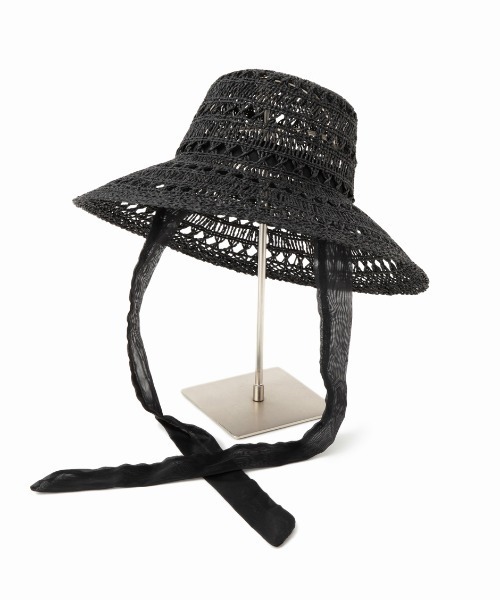 Casselini（キャセリーニ）の「Casselini(キャセリーニ)透かしサマーハット（ハット・レディース・ベージュ/オレンジ/ブラック・FREE）」の6枚目の写真