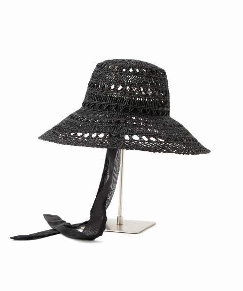 Casselini（キャセリーニ）の「Casselini(キャセリーニ)透かしサマーハット（ハット・レディース・ベージュ/オレンジ/ブラック・FREE）」の7枚目の写真