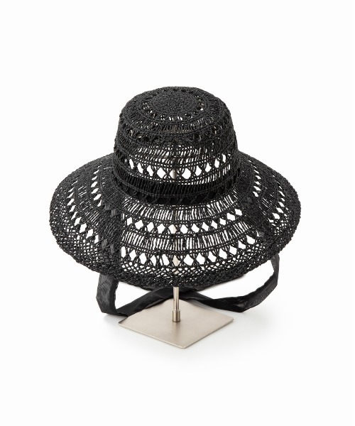 Casselini（キャセリーニ）の「Casselini(キャセリーニ)透かしサマーハット（ハット・レディース・ベージュ/オレンジ/ブラック・FREE）」の8枚目の写真