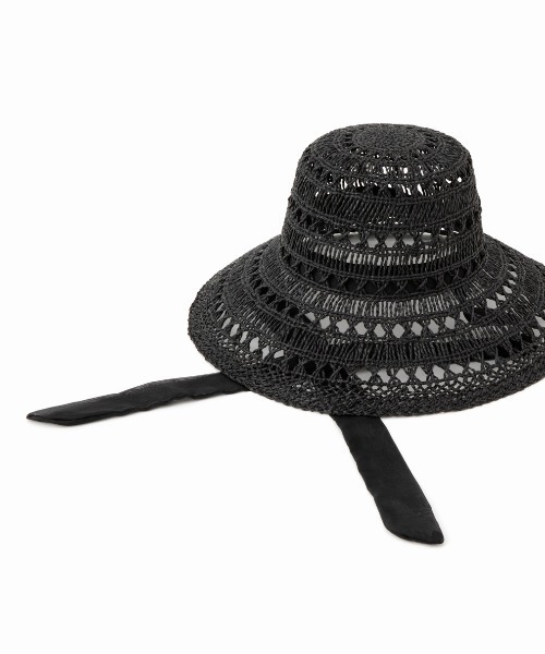 Casselini（キャセリーニ）の「Casselini(キャセリーニ)透かしサマーハット（ハット・レディース・ベージュ/オレンジ/ブラック・FREE）」の9枚目の写真