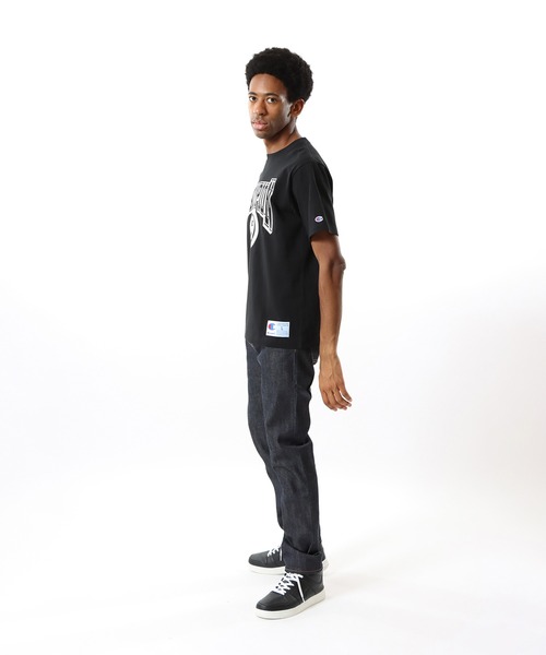 Champion(チャンピオン)の「【Champion/チャンピオン】メンズ アクションスタイル ショートスリーブTシャツ(Tシャツ/カットソー・メンズ・ブラック/ホワイト・X-LARGE/MEDIUM/LARGE)」の7枚目の写真