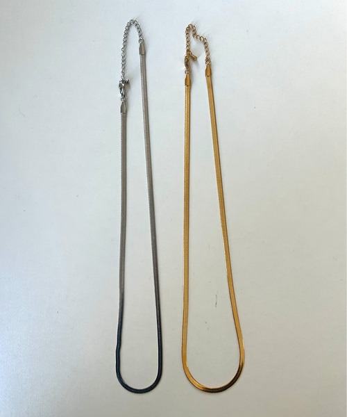 prose verse(プロズヴェール)の「〈サージカルステンレス〉3mmスネークチェーンネックレス(ネックレス・レディース・シルバー/ゴールド・フリ-)」の7枚目の写真