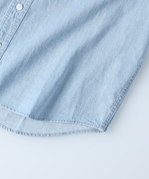 BACK NUMBER（バックナンバー）の「【BACK NUMBER】デニムワークシャツ（シャツ/ブラウス・メンズ・ダークインディゴブルー/ライトインディゴブルー・M/L/XL）」の8枚目の写真