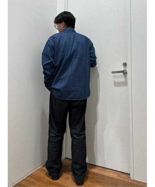 BACK NUMBER（バックナンバー）の「【BACK NUMBER】デニムワークシャツ（シャツ/ブラウス・メンズ・ダークインディゴブルー/ライトインディゴブルー・M/L/XL）」の10枚目の写真