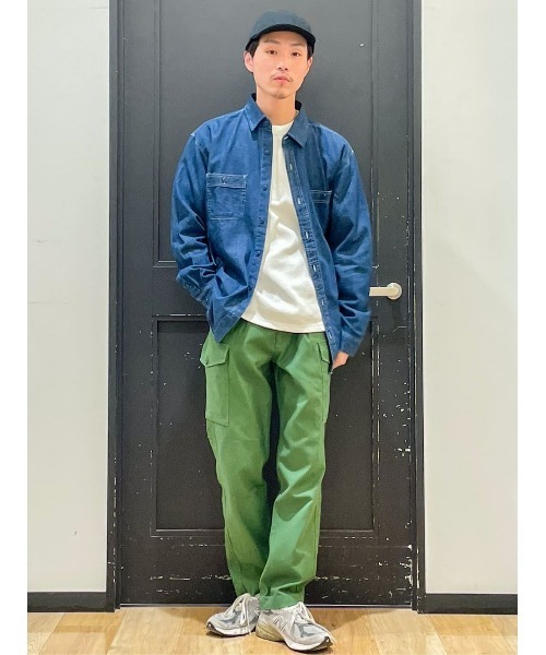 BACK NUMBER（バックナンバー）の「【BACK NUMBER】デニムワークシャツ（シャツ/ブラウス・メンズ・ダークインディゴブルー/ライトインディゴブルー・M/L/XL）」の14枚目の写真