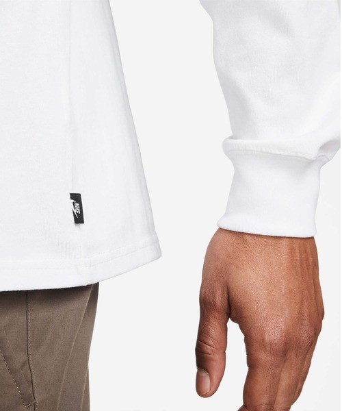 NIKE（ナイキ）の「NIKE/AS M NSW PREM ESSNTL SUST LS T/DO7391（Tシャツ/カットソー・メンズ・ホワイト/ブラック・MEDIUM/LARGE/X-LARGE/XX-LARGE）」の9枚目の写真