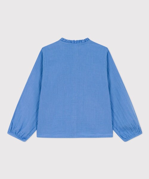 【セール】ダブルガーゼ長袖ブラウス（シャツ/ブラウス）｜PETIT BATEAU（プチバトー）