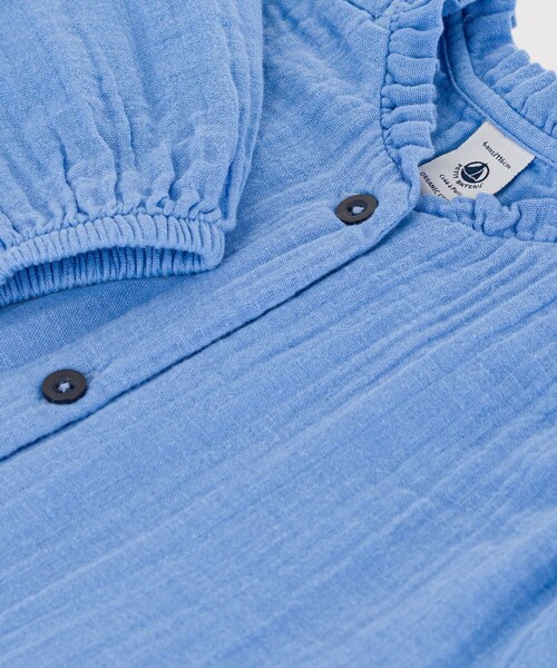 【セール】ダブルガーゼ長袖ブラウス（シャツ/ブラウス）｜PETIT BATEAU（プチバトー）