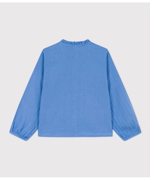 【セール】ダブルガーゼ長袖ブラウス（シャツ/ブラウス）｜PETIT BATEAU（プチバトー）