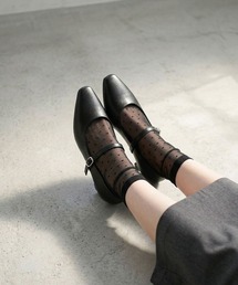 AAA+Feminine ふわふわインソール ローヒールパンプス