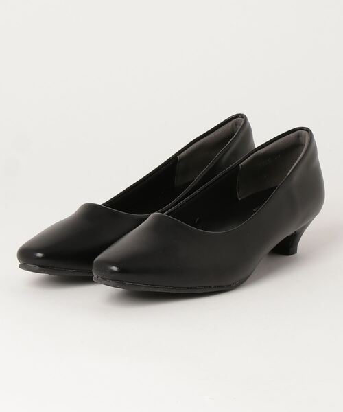 AAA+Feminine（サンエープラスフェミニン）の「AAA+Feminine ふわふわインソール ローヒールパンプス（パンプス・レディース・ブラック系2/ブラック系1/ブラック系/ブラック系3/ブラック・35/39/42/38/41/40/37/34/36）」の7枚目の写真