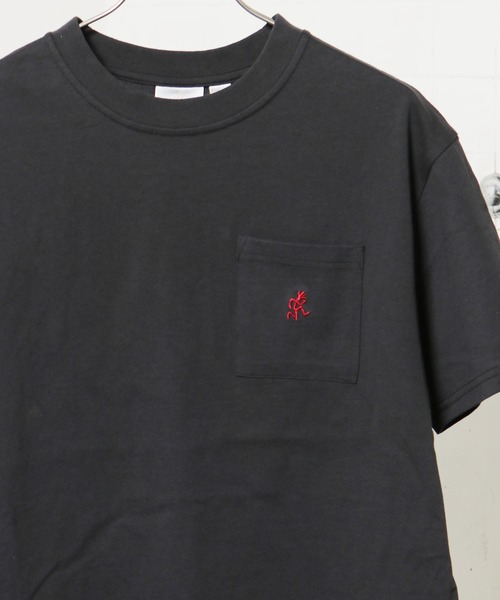 Gramicci（グラミチ）の「GRAMICCI/グラミチ ONE POINT TEE 半袖Tシャツ（Tシャツ/カットソー・メンズ・ネイビー/パープル/ブラック/ホワイト・L/M/XXL/XL）」の2枚目の写真