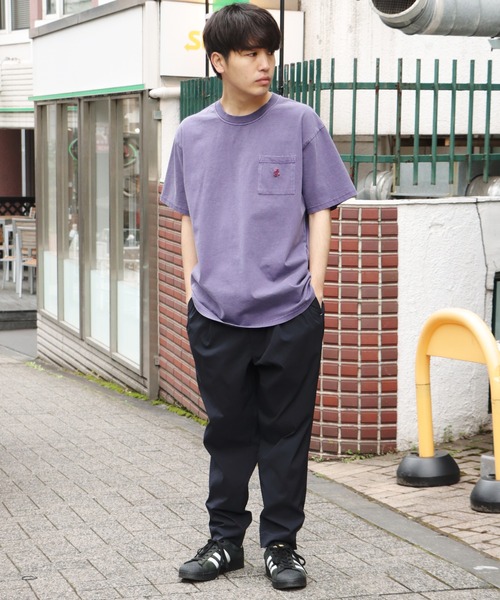 Gramicci（グラミチ）の「GRAMICCI/グラミチ ONE POINT TEE 半袖Tシャツ（Tシャツ/カットソー・メンズ・ネイビー/パープル/ブラック/ホワイト・L/M/XXL/XL）」の22枚目の写真