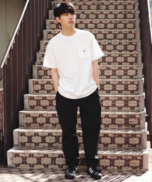 Gramicci（グラミチ）の「GRAMICCI/グラミチ ONE POINT TEE 半袖Tシャツ（Tシャツ/カットソー・メンズ・ネイビー/パープル/ブラック/ホワイト・L/M/XXL/XL）」の12枚目の写真