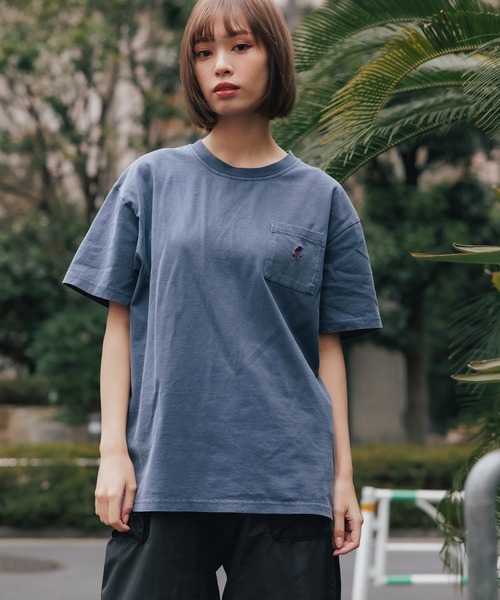 Gramicci（グラミチ）の「GRAMICCI/グラミチ ONE POINT TEE 半袖Tシャツ（Tシャツ/カットソー・メンズ・ネイビー/パープル/ブラック/ホワイト・L/M/XXL/XL）」の16枚目の写真