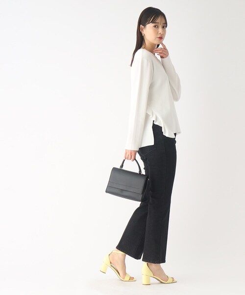 OPAQUE.CLIP(オペークドットクリップ)の「◆メタルパーツヒールサンダル(サンダル・レディース・ベージュ/レモンイエロー/ブラック・01/02/03)」の15枚目の写真