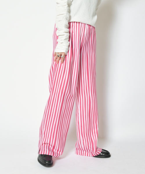 CITYSHOP（シティーショップ）の「STRIPE PRINT パンツ