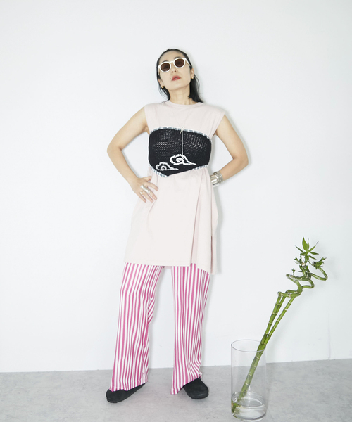 CITYSHOP（シティーショップ）の「STRIPE PRINT パンツ