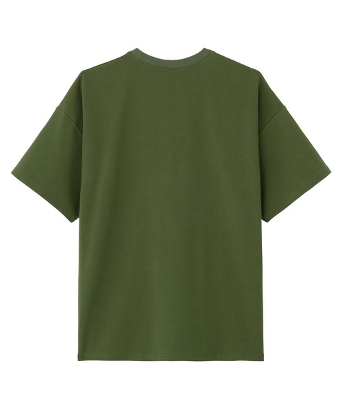 X-girl（エックスガール）の「OVAL LOGO RUBBER PATCH TEE（Tシャツ/カットソー・レディース・オリーブ/ライトグレー/ブラック・M/S）」の14枚目の写真