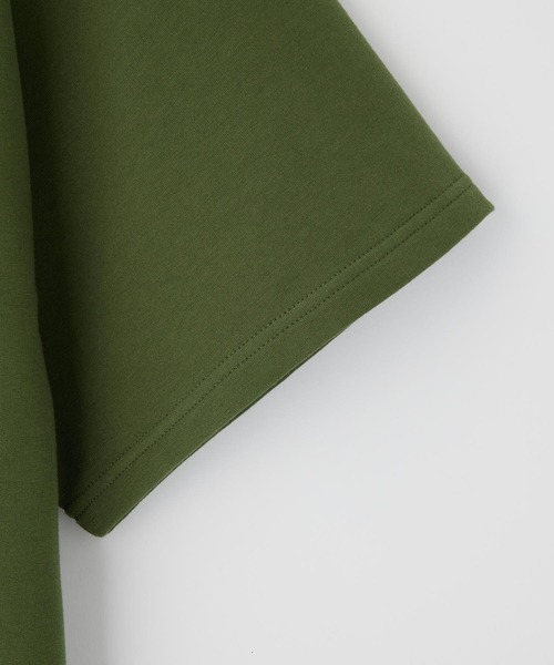 X-girl（エックスガール）の「OVAL LOGO RUBBER PATCH TEE（Tシャツ/カットソー・レディース・オリーブ/ライトグレー/ブラック・M/S）」の12枚目の写真